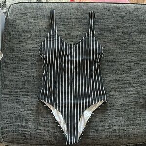 Black & White Stripe One Piece